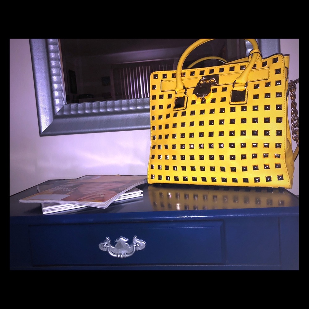 BIG SALE!!! Michael Kors gold studded purse
